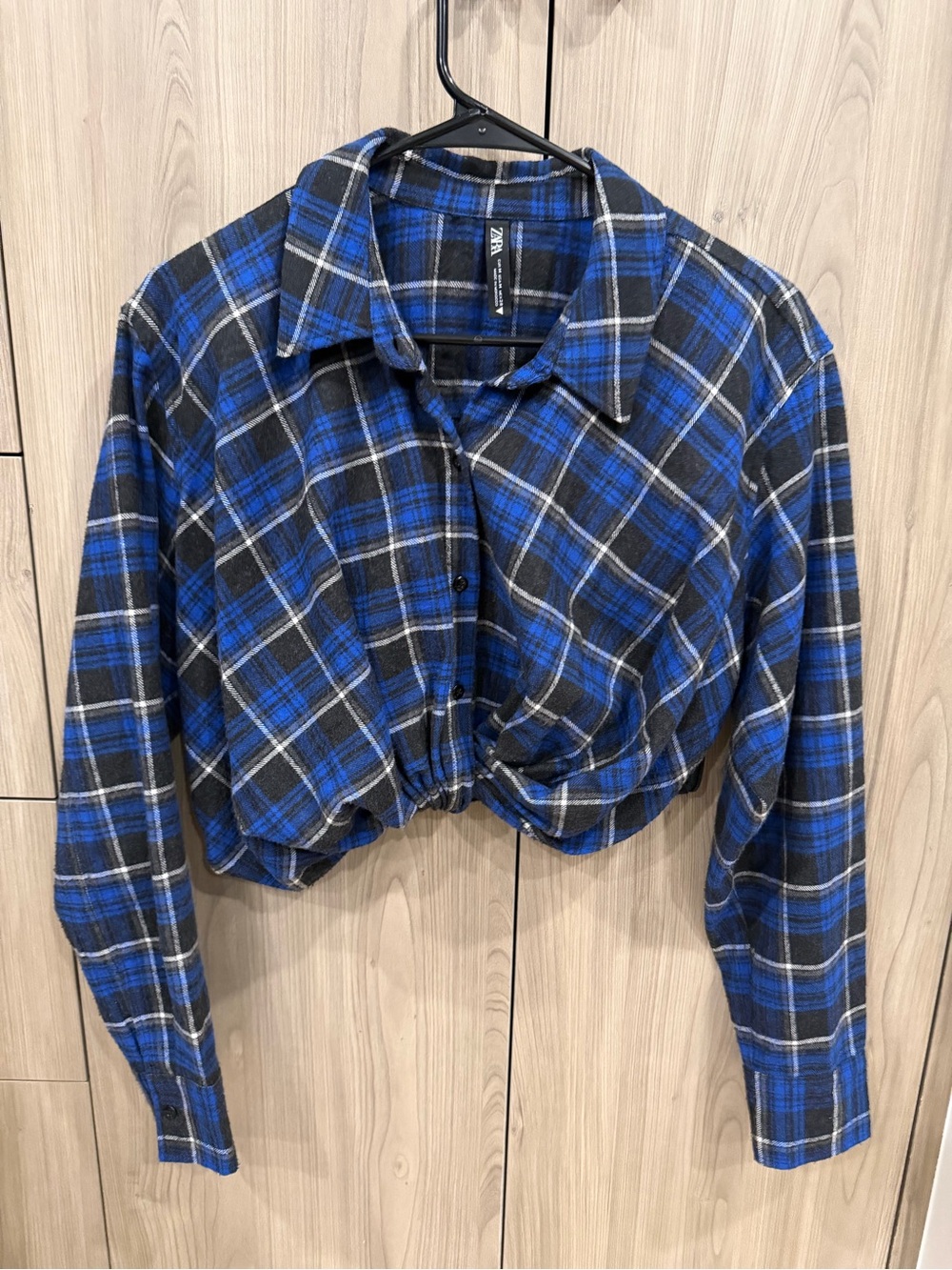 Plaid cropped top
